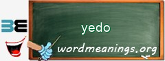 WordMeaning blackboard for yedo